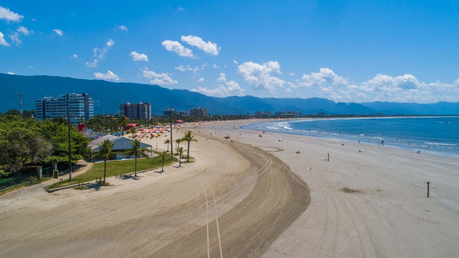 Vista das praias de Bertioga